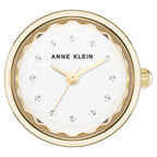 Anne Klein Quartz Analog Silver Dial Silver Metal Ring Watch For Women