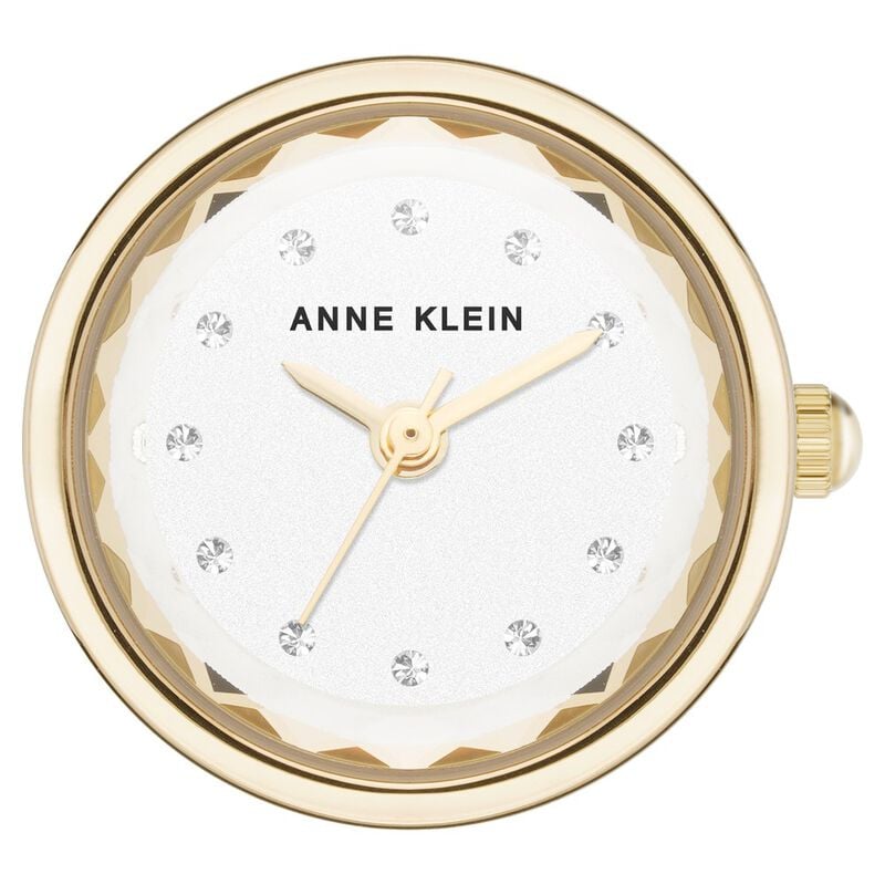 Anne Klein Quartz Analog Silver Dial Silver Metal Ring Watch For Women