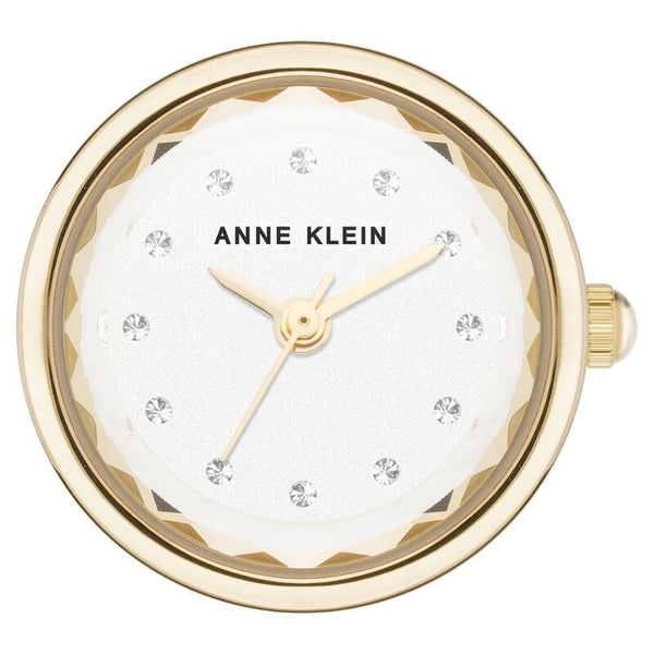 Anne Klein Quartz Analog Silver Dial Silver Metal Ring Watch For Women