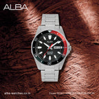 AL4457X1 Noir Dial With Black + Red Rotating Bezel Automatic