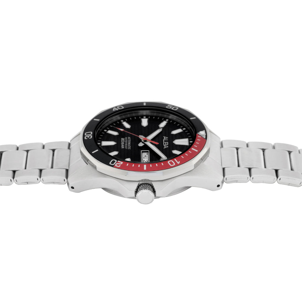 AL4457X1 Noir Dial With Black + Red Rotating Bezel Automatic