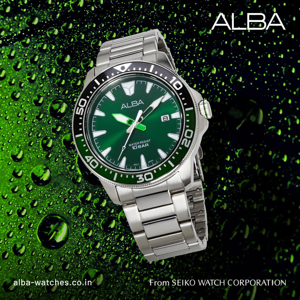 AS9T93X1 Dark Green Dial Quartz Watch