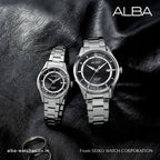 AS9R19X1 Asterix Black Dial with Metal Strap