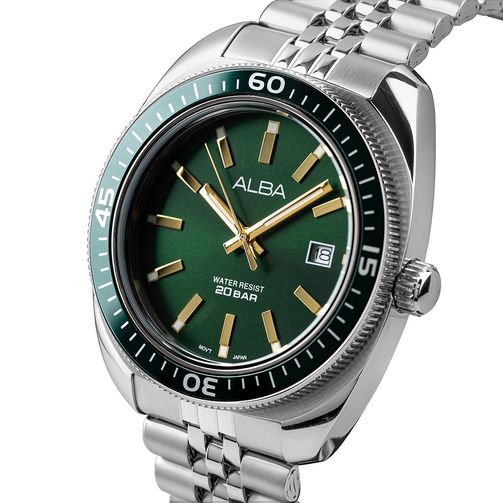 AS9T77X1 Emerald Green Dial Quartz Watch