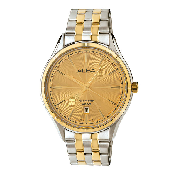 AS9T64X1 Golden Poppy Patterned Dial Quartz Watch
