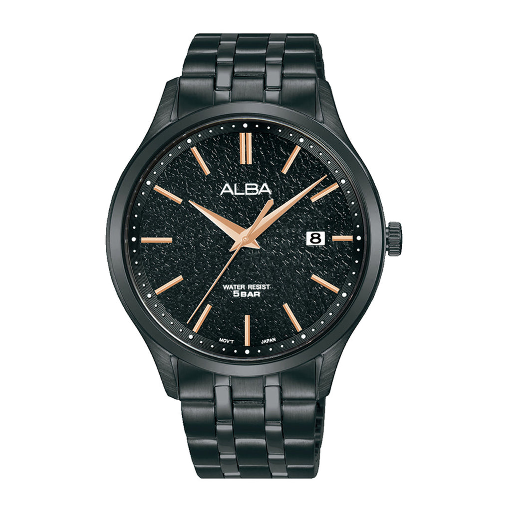 AS9R25X1 Black Marble Dial Watch