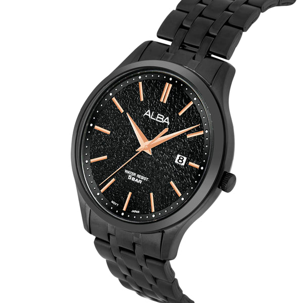 AS9R25X1 Black Marble Dial Watch