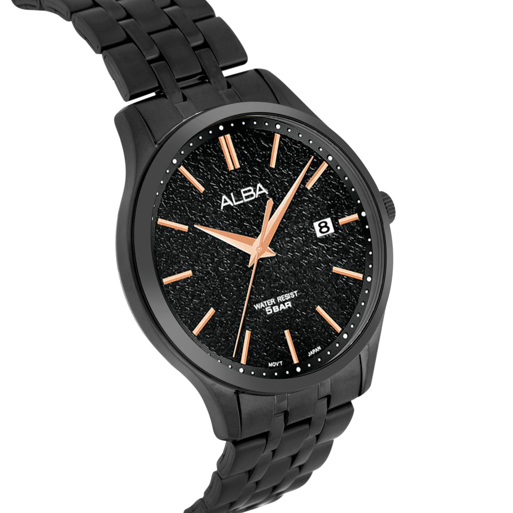 AS9R25X1 Black Marble Dial Watch