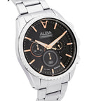 AT3H81X1 Jet Black Dial Chronograph Watch