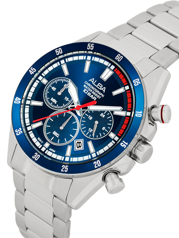 AT3J27X1 Deep Blue Dial Chronograph Watch