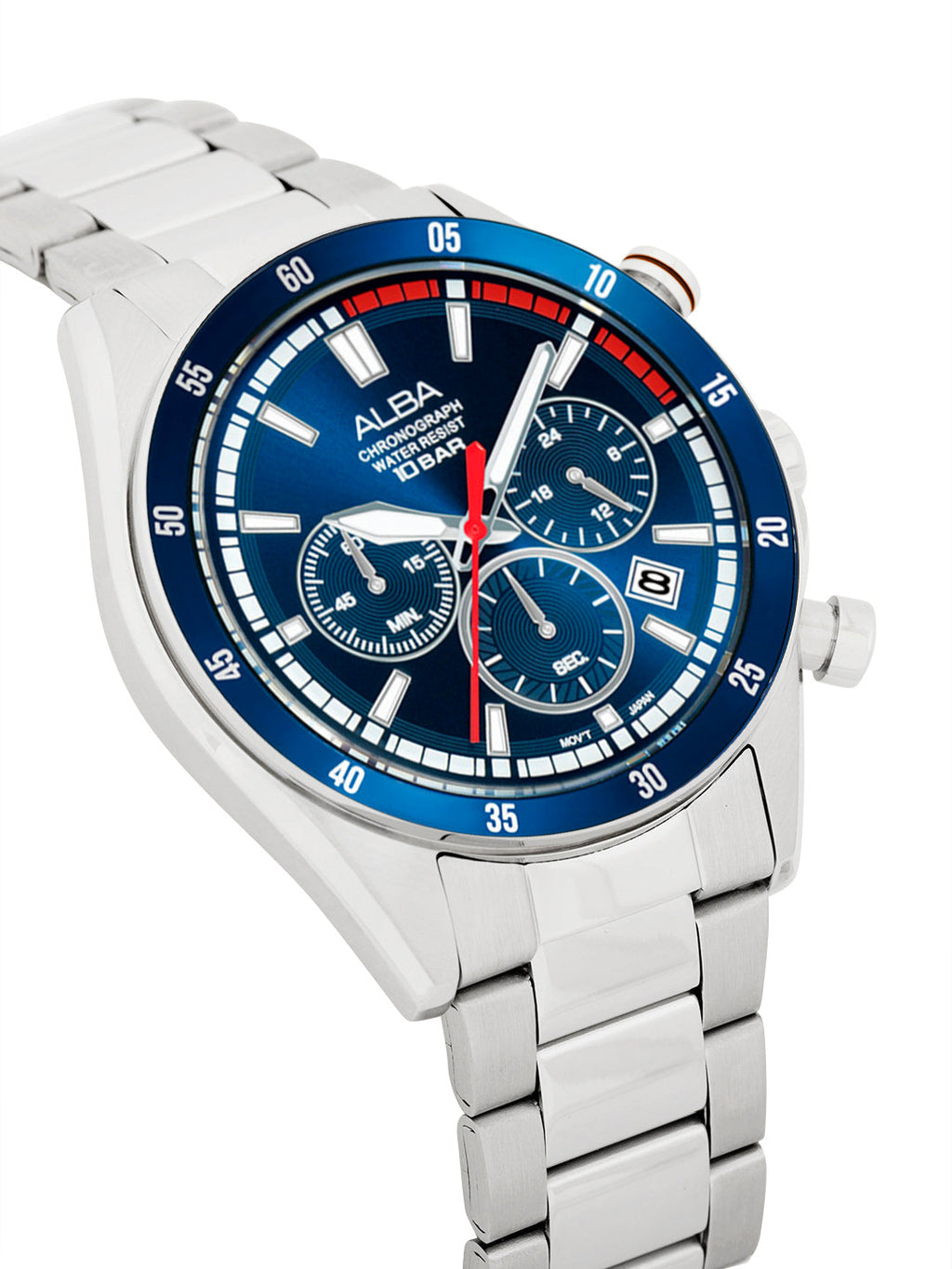 AT3J27X1 Deep Blue Dial Chronograph Watch
