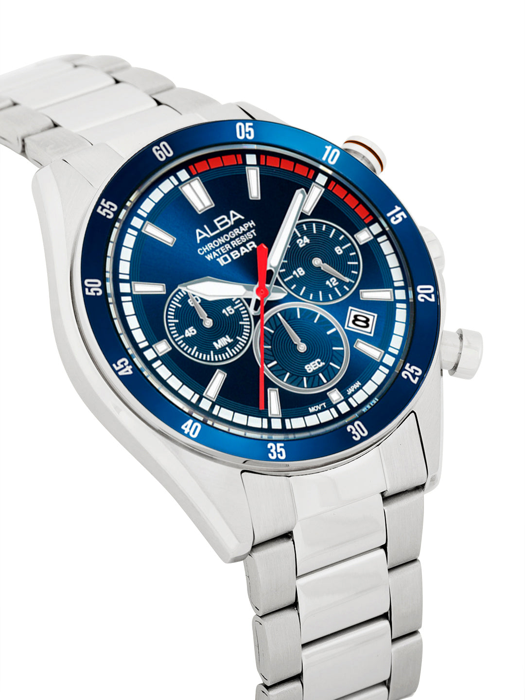 AT3J27X1 Deep Blue Dial Chronograph Watch