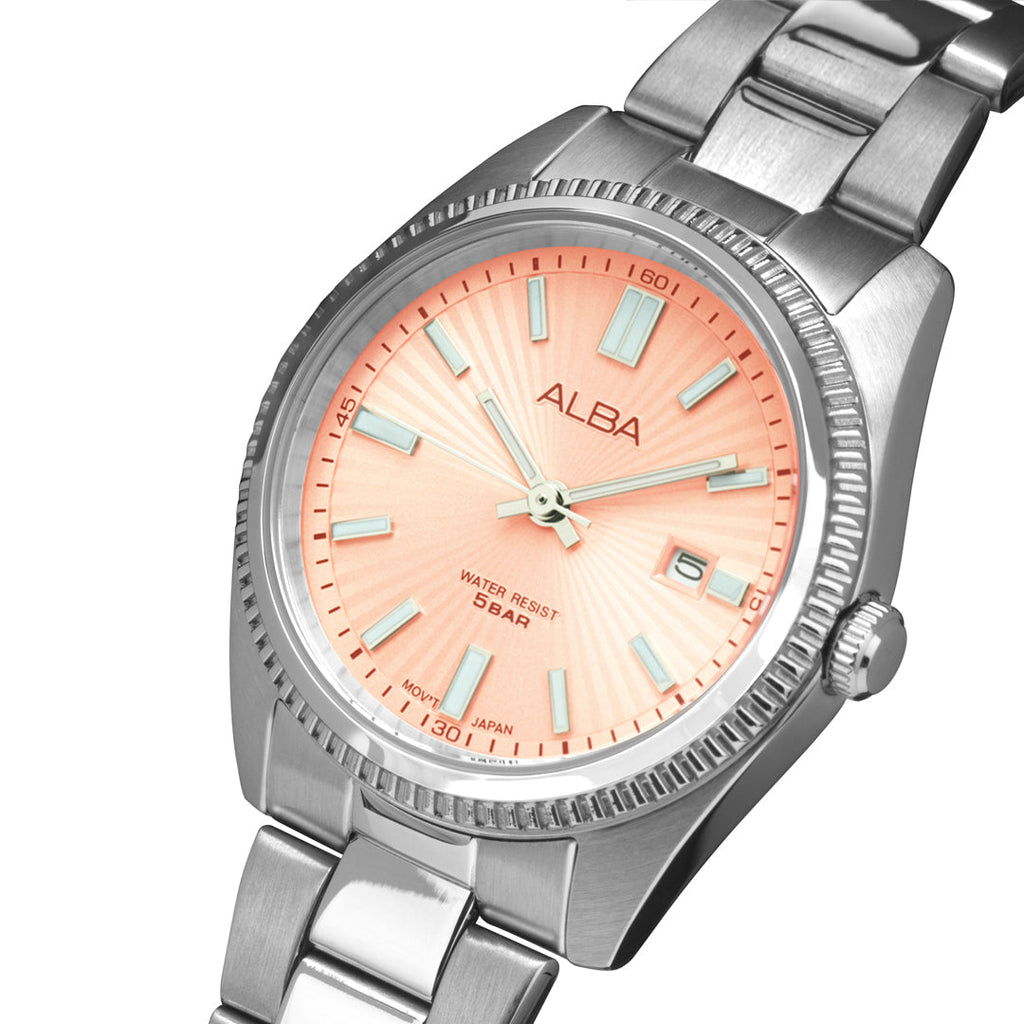 AH7CL5X1 Pale Peach Patterned Dial