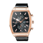 AM3992X1 Black & Gold Rectangular Dial Chronograph Watch