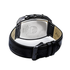 AM3999X1 Black Rectangular Dial Chronograph Watch