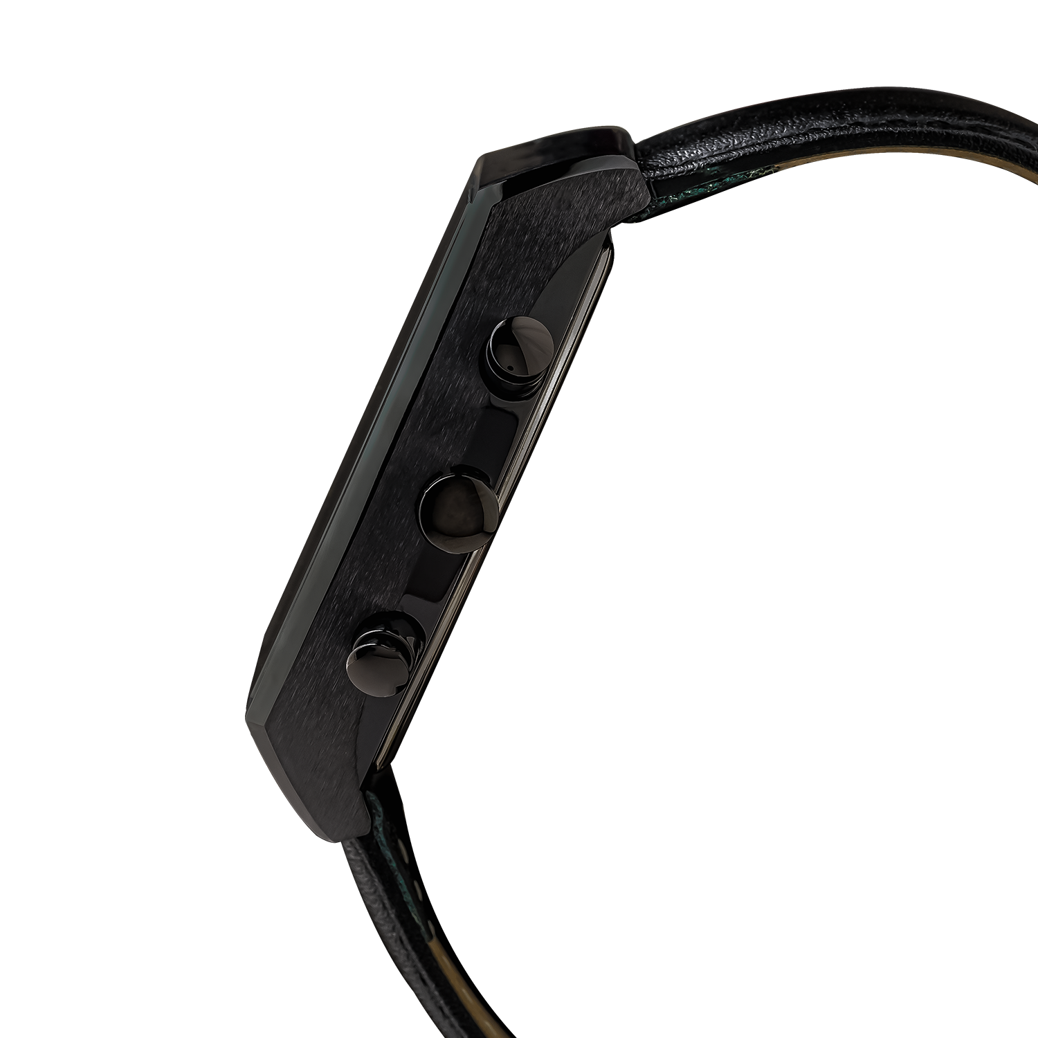 AM3999X1 Black Rectangular Dial Chronograph Watch