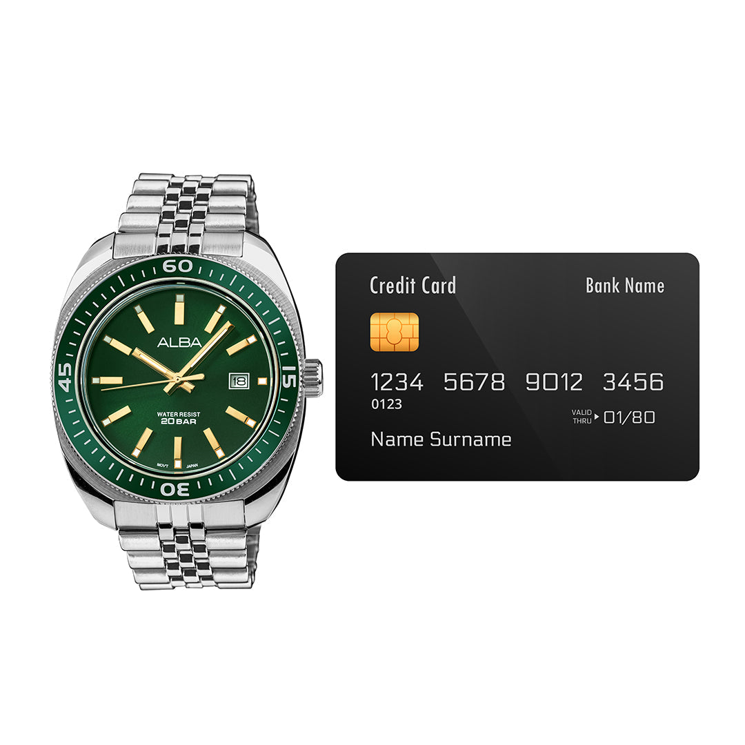 AS9T77X1 Emerald Green Dial Quartz Watch