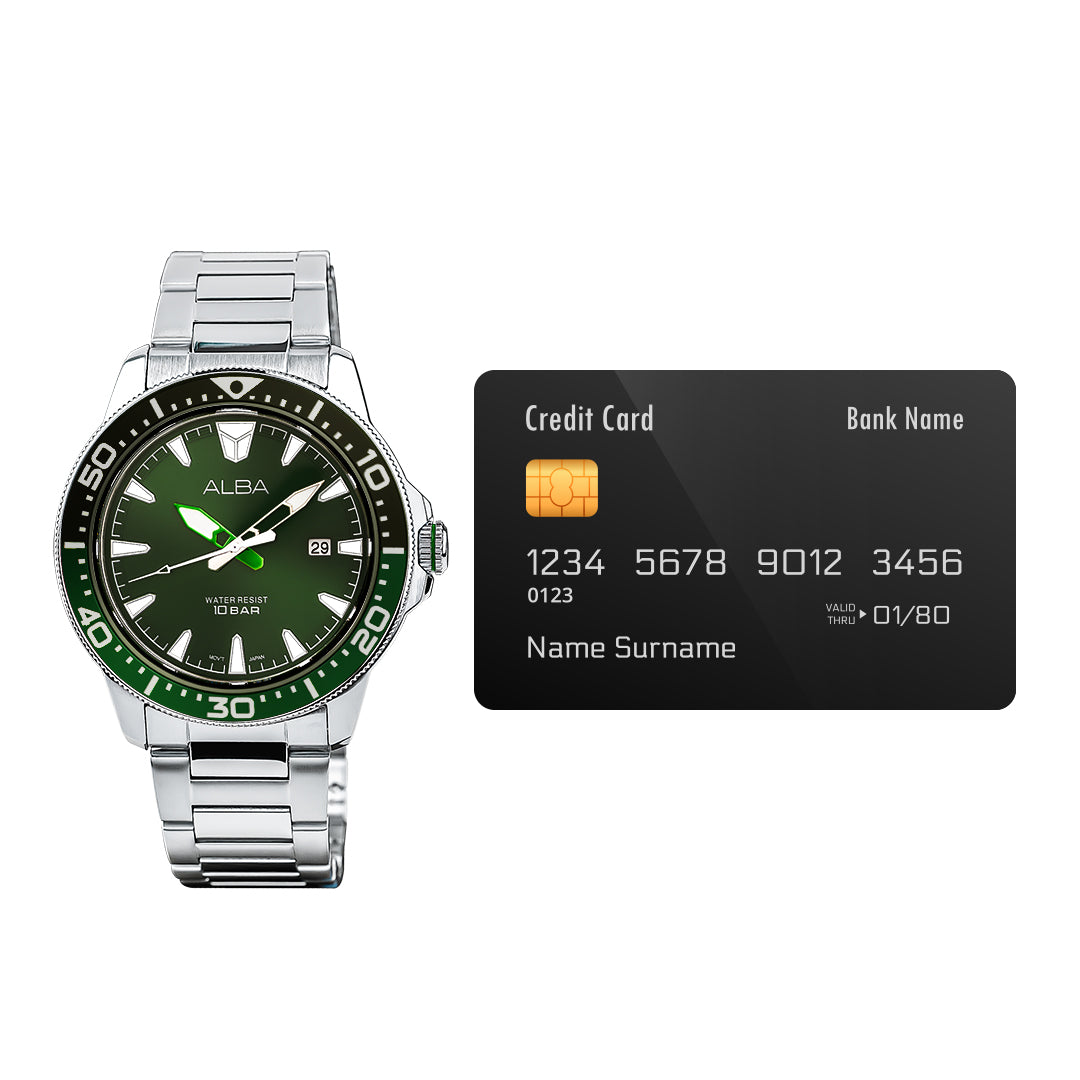 AS9T93X1 Dark Green Dial Quartz Watch