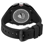 Ducati Quartz Multifunction Black Dial Black Silicone Strap Watch For Men