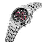 Ducati Quartz Chronograph Black Dial Silver Stainless Steel Strap Watch For Men
