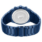 Ducati Quartz Chronograph Black Dial Blue Stainless Steel Strap Watch For Men