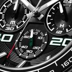 Ducati Quartz Chronograph Black Dial Green Silicone Strap Watch For Men