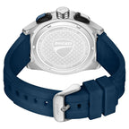 Ducati Quartz Chronograph Blue Dial Blue Silicone Strap Watch For Men