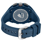 Ducati Quartz Multifunction Blue Dial Blue Silicone Strap Watch For Men