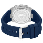 Ducati Quartz Chronograph Blue Dial Blue Silicone Strap Watch For Men