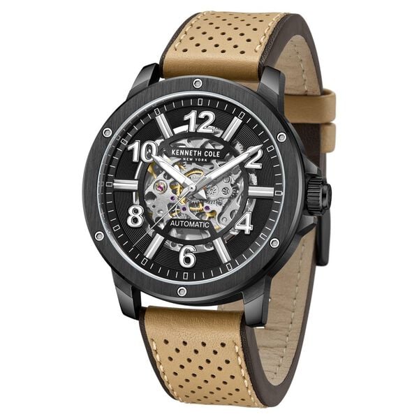 Kenneth Cole Automatic Brown Colour Leather Strap Watch for Men