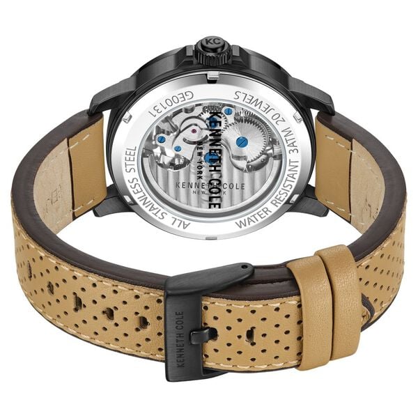 Kenneth Cole Automatic Brown Colour Leather Strap Watch for Men