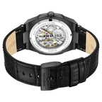 Kenneth Cole Analog Mechanical Hand Wound Black Colour Leather Strap Watch Men