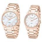 Kenneth Cole Quartz Analog Mother of Pearl Dial Watch for Couple with Rose Gold Stainless Steel Strap
