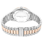 Kenneth Cole Mechanical Hand Wound Analog Mechanical Grey Dial Watch for Men with Stainless Steel Strap