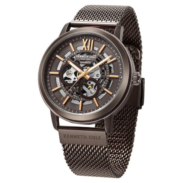 Kenneth Cole Automatic Brown Colour Stainless Steel Strap Watch for Men