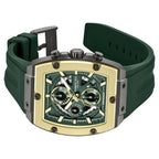Kenneth Cole Quartz Multifunction Green Dial Green Colour Silicone Strap Watch for Men
