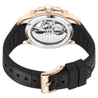 Kenneth Cole Automatic Black Colour Silicone Strap Watch for Men