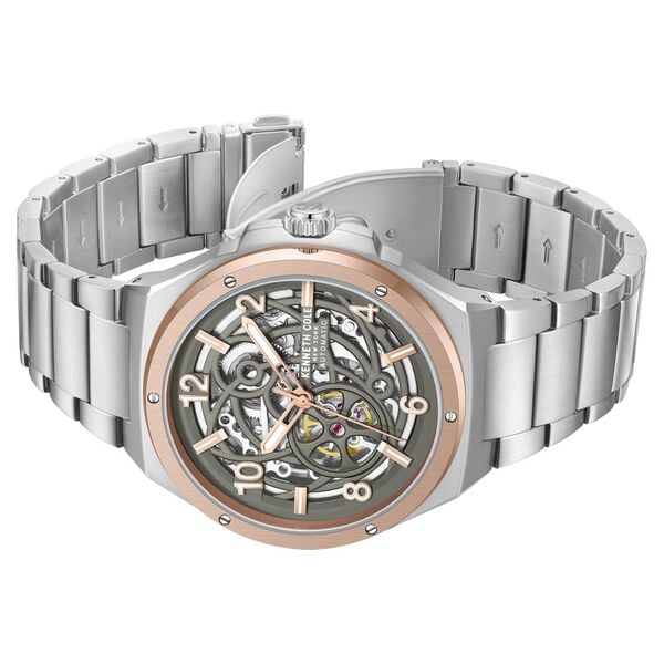 Kenneth Cole Automatic Grey Dial Watch for Men with Stainless Steel Strap