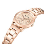 Kenneth Cole Quartz Multifunction Watch for Women with Rose Gold Dial Rose Gold Colour Stainless Steel Strap