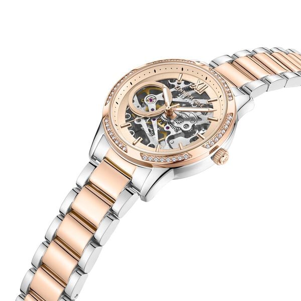 Kenneth Cole Automatic Watch for Women with Rose Gold Dial Rose Gold Colour Stainless Steel Strap