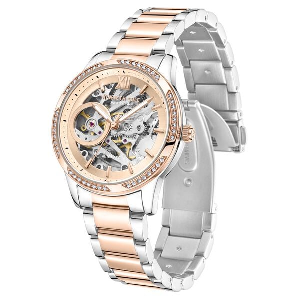 Kenneth Cole Automatic Watch for Women with Rose Gold Dial Rose Gold Colour Stainless Steel Strap