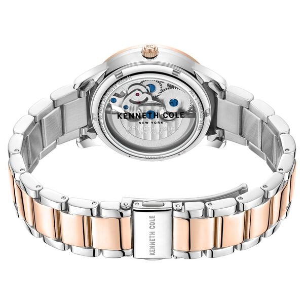 Kenneth Cole Automatic Watch for Women with Rose Gold Dial Rose Gold Colour Stainless Steel Strap