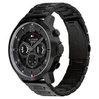 Tommy Hilfiger Quartz Multifunction Watch for Men Black Dial with Stainless Steel Strap