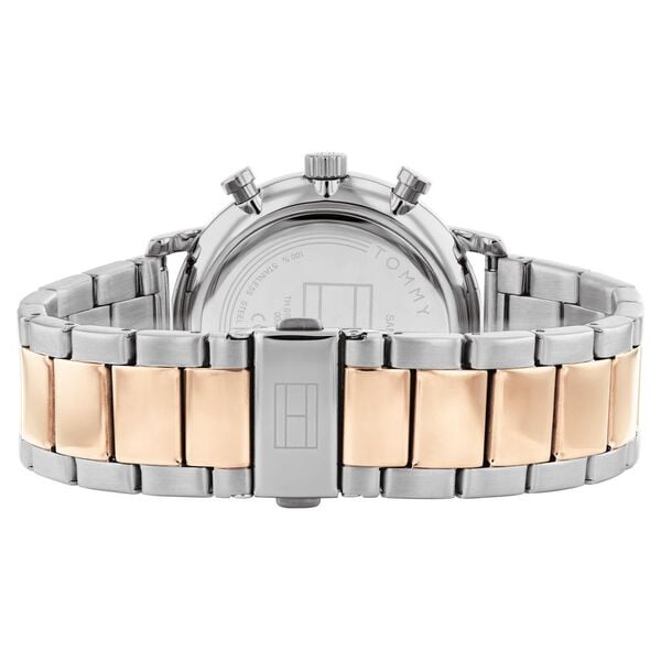 Tommy Hilfiger Quartz Multifunction Grey Dial Watch for Men with Two Toned Stainless Steel Strap