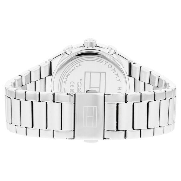 Tommy Hilfiger Quartz Multifunction Watch for Women with Silver Dial Silver Colour Stainless Steel Strap