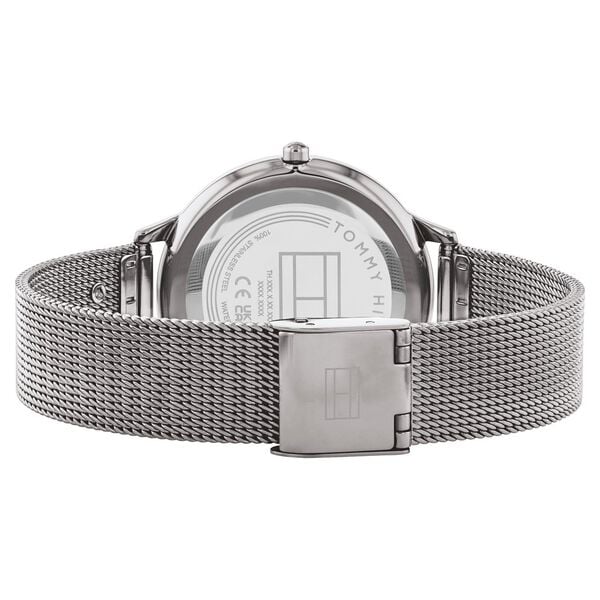 Tommy Hilfiger Quartz Analog Grey Dial Watch for Women with Stainless Steel Strap