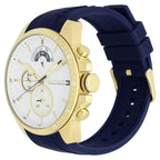 Tommy Hilfiger Quartz Multifunction Watch for Men White Dial with Silicone Strap