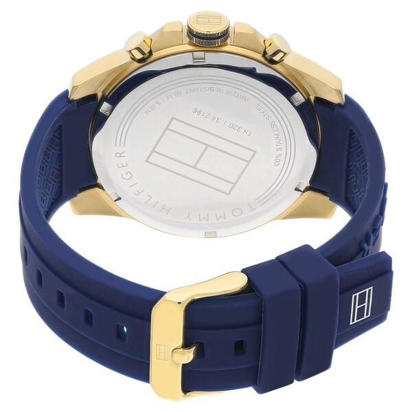 Tommy Hilfiger Quartz Multifunction Watch for Men White Dial with Silicone Strap