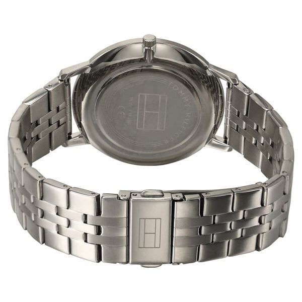 Tommy Hilfiger Quartz Analog Watch for Men White Dial with Stainless Steel Strap