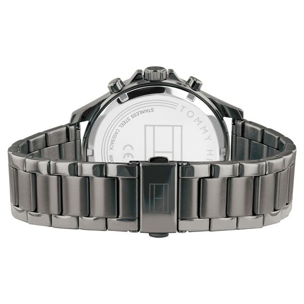 Tommy Hilfiger Quartz Multifunction Watch for Men Grey Dial with Stainless Steel Strap